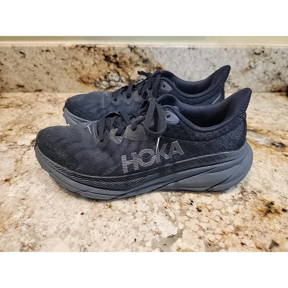 Hoka One One Challenger ATR 7 GTX Black Shoe Trail Sneaker Womens Size 9B EUC
